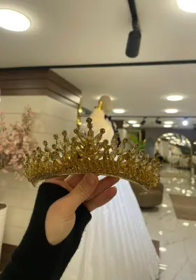 gold zarif taş detaylı