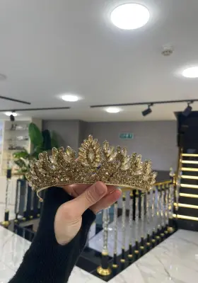 gold zirkon taşlı şık