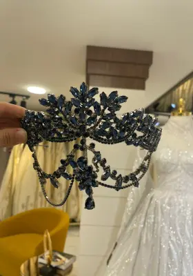 lacivert taşlı gösterişli